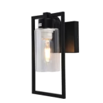 LED Wall Sconce, Black Color, 25 cm Length, 15 cm Width