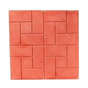 Decorative Floor Tile 40x40x4 cm Light Red Color | Al Sarif Building Materials