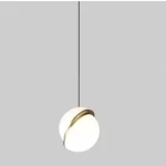 Elegant Ceiling Light, circle diameter 20 cm, height 2 meters, gold color
