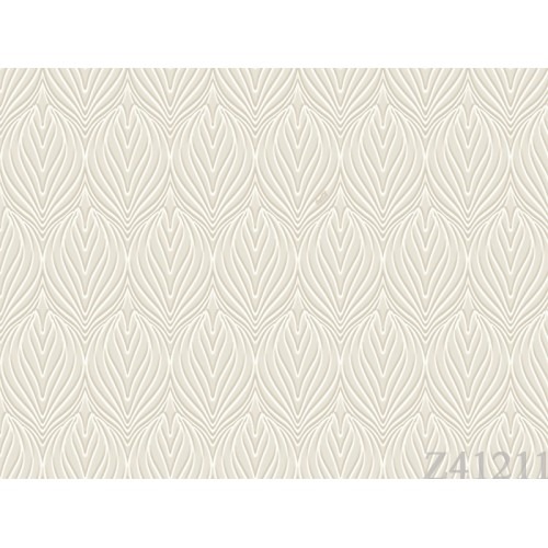 Modern Italian Wallpaper 10m x 0.53m Off White, Model 41211 | Balbaid Decor Company