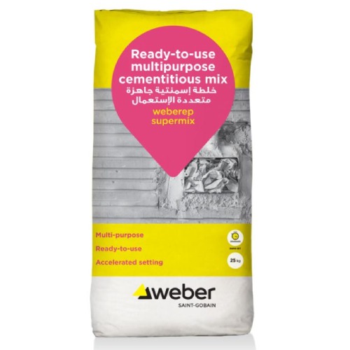 Multipurpose Cementitious Mix 25 kg Grey Powder | Sodamco-Weber