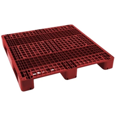طبلية بلاستيك HDPE مقاس 1200×1200×150 مم لون أحمر موديل BRRBZ | مصنع الفريدي للصناعات البلاستيكية