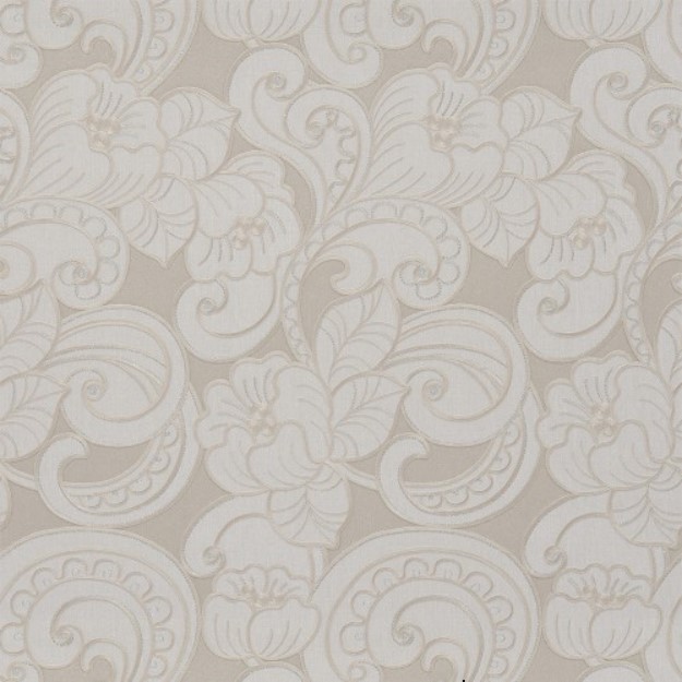 Italian Wall Covering 10m x 0.73m Pale Beige Floral Design | Balbaid Decor Company
