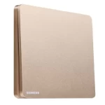 مفتاح مفرد دركسيون 16 امبير، ذهبي وردي، 86×86 مم، 250 فولت، ماركة سيمنز (دلتا أرينا)