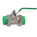 PPR Double Union Ball Valve Size 25 mm  Al-Munif Company  Green  Color