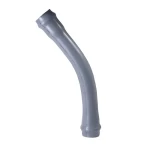 UPVC plastic elbow long bend 11.25° [MK], size 200 mm, gray color| Saudi Industries for pipes Factory