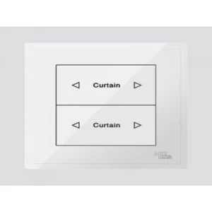 Double Curtain Switch 7×7 cm, White Color | Art DNA