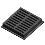 Cast Iron Gully Grating Size 750×750 mm, Square,  40 Tons Load  Gray Color | Saudi Cast Factory