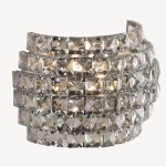 Wall Light, Soft Light, Size 24x12x14 cm, Chrome