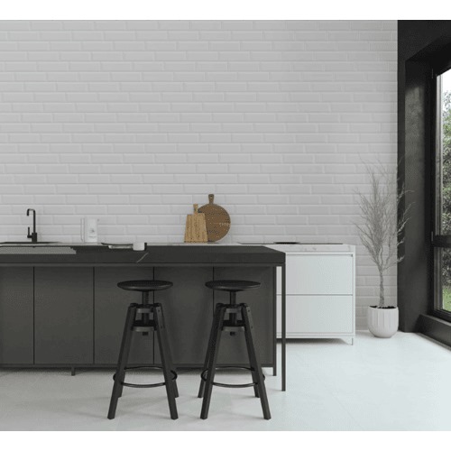 Wall Ceramics Brilliant 8 mm Thick, 30x10 cm, Grey Color | Saudi Ceramics