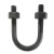 Black Steel Metal U Clamp, Thread Size M27  | Al Khamisain Company