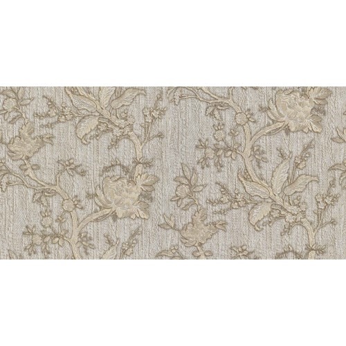 Floral Wallpaper 10m x 1.06m Beige Color, Model 38003 | Balbaid Decor Company