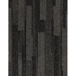 Pieces of PVC carpet black color size 50x50 cm thickness 1-3 cm model 879