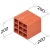 Hollow Red Bricks Size 20 cm Weight 5.35 kg | Saudi Ceramics - Image 2
