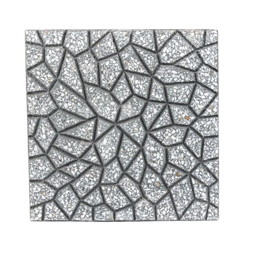 Terrazzo Cement Tile 40x40 cm, Height 4 cm, Cement Color | Al Sarif Building Materials