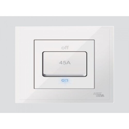 AC Switch D3 Piano 45 Amp 7×7 cm White Color | Art DNA