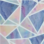 ورق جدران فرنسي، لون ازرق مع وردي تصميم اطفال، مقاس 10 م×0.53 م، موديل ايسل كيدز