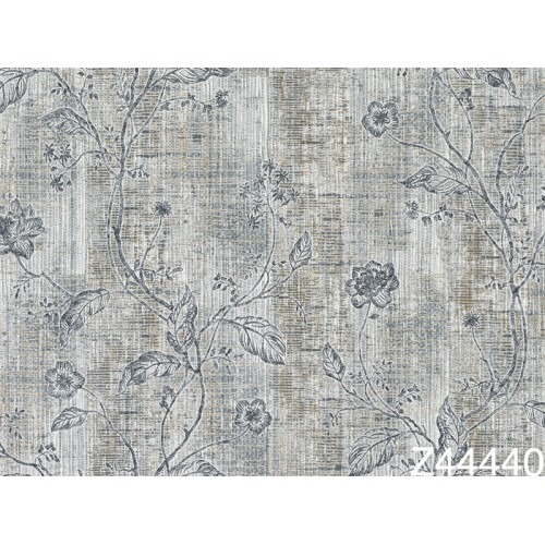 Wall Decoration Floral Design 10m x 1.06m Light Gray, Model 44440 | Balbaid Decor Company