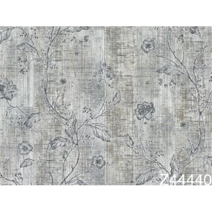Wall Decoration Floral Design 10m x 1.06m Light Gray, Model 44440 | Balbaid Decor Company