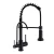 Three lines with One line desalination Washbasin Mixer , Black Color