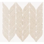 Gloss Mosaic Tiles Size 30.8×24.5 cm, Beige Color, Fluro Design | Abyat Company