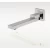 Wall Concealed Mounted Mixer Tap, Shiny Silver