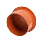 UPVC Socket Plug  PLASCO Factory Size   200 mm length 114 mm Orange Color
