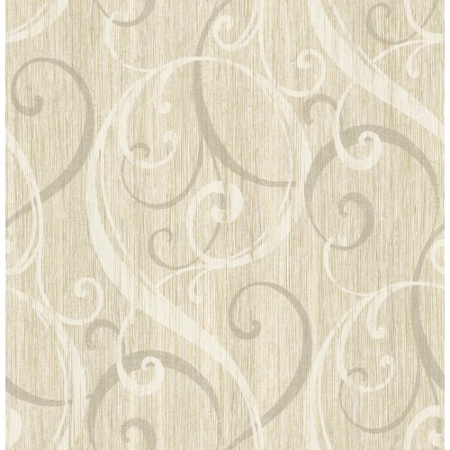 American Classic Wallpaper 10m x 0.53m Pale Beige, Model BC61108 | Balbaid Decor Company