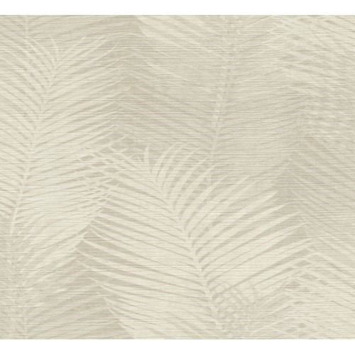 Leaf Patterned Wallpaper 10m x 0.73m Beige Color, Model 45103 | Balbaid Decor Company