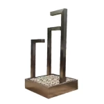 Decorative granite waterfall, brown color, size 2.75x2.3x1.8 m, product code SLK301200