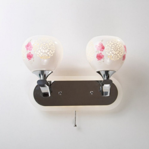 Engraved Wall Lamp 9 cm Width, 12 cm Length, Blended Colors | 35103