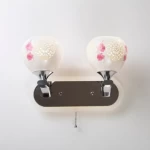 Engraved Wall Lamp with Blended Colors, 9 cm Width, 12 cm Length