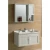 Carbon Fiber Cabinet Washbasin 60x46 cm with Mirrored Pharmacy, Light beige