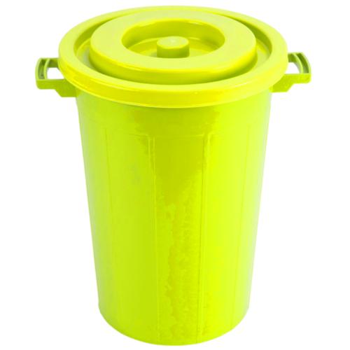 حاوية نفايات HDPE بلاستيكية 56 لتر 45×45×65 سم أصفر، موديل GHAVS | مصنع الفريدي للصناعات البلاستيكية