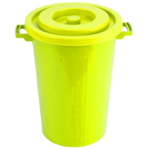 Plastic HDPE Waste Bin 56 Liters 45x45x65 cm Yellow, Model GHAVS | AL-FURIDI FACTORY FOR PLASTIC INDUSTRIES