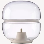 Oriental Table Lamp Contemporary Design, 46 cm Height, 46 cm Width, Clear Color