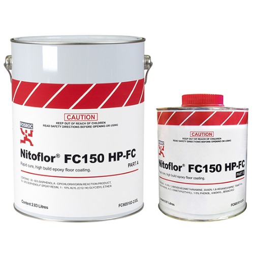 دهان ايبوكسي ارضيات Nitoflor FC150 HP-FC عبوه 4 لتر الفوسام لون احمر مائل للبنفسجي | فوسام