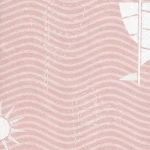 ورق جداري شبابي لون وردي و ابيض، طول 10 م، عرض 53 سم 