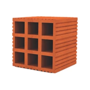 Half Hollow Red Bricks 9 Holes Size 20 cm | Al-Khayyat for red bricks