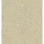 Italian classic wall Covering, size 10 m x  0.73 m, dark beige color, model 56835 