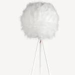 أباجورة طاولات مودرن لون أبيض، مقاس 30×30×56 سم