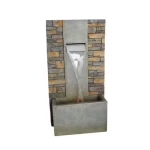 Modern stone waterfall, dimensions 88.6 × 26.4 × 48.5 cm, grey with beige color, product number MZ12660GA