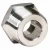 Hexagon bushing, Size 1/4x 1/8 inch, Grainger Approved, Silver Color 