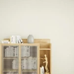 ورق جدران تصميم سادة، مقاس 10 م×50 سم، لون عاجي