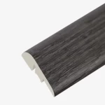 Wooden Parquet End Accessory, Measurements 240x4.5 cm, Black