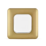 مفتاح انارة مفرد 20 أمبير احادي القطب، لون ذهبي، 7×7 سم، 250 فولت | سبكترا