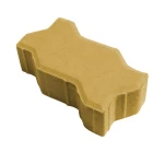 بلاط رصيف انترلوك يوني  براند الارمك  سمك  6 سم اللون تان