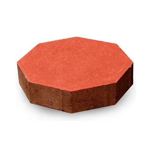 Octagonal Interlock Paver Tiles Height 6 cm Size 81.6×197 mm Red Color | Artic