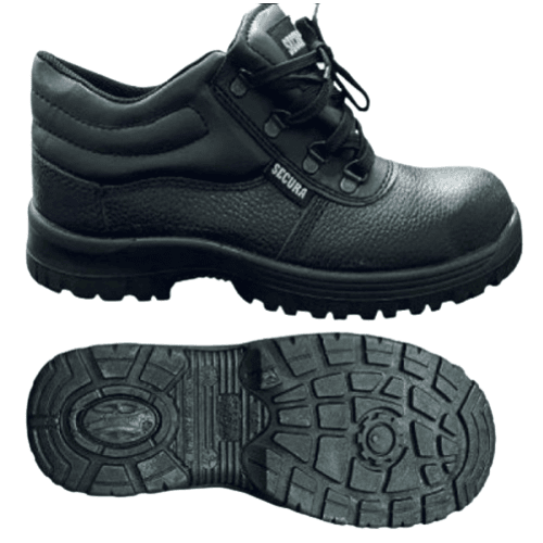 Safety Shoe SECURA Leather, Weight 500g, Size 40, Black, Flexible, Thickness 106/108 mm, Slip Resistant | Tops fireman