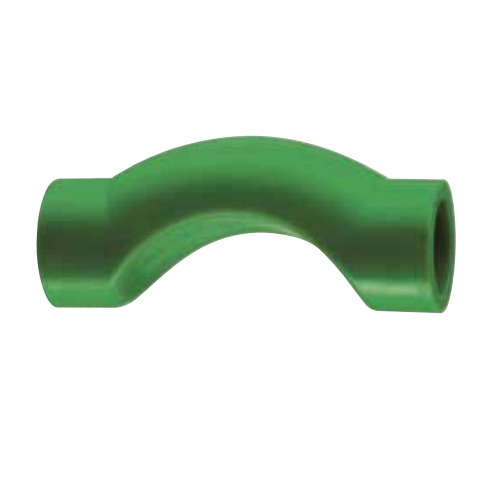 Plastic PPR Cross Over Channel 1 inch Size Height 60 mm Green Color | Chanal Company for investments